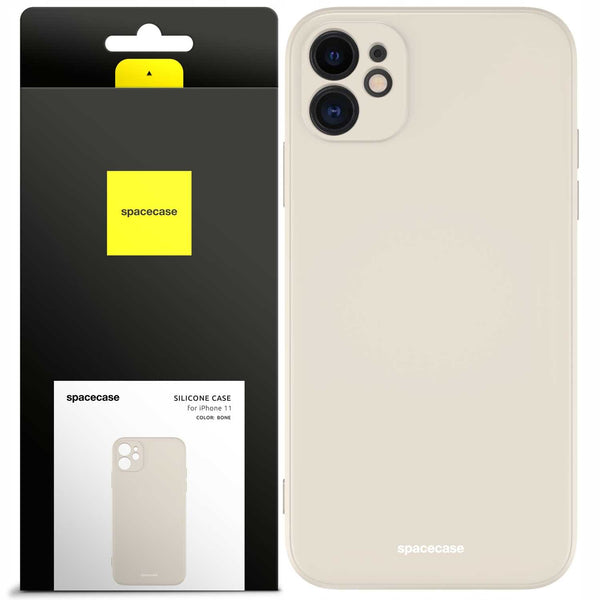 Spacecase Silicone Case iPhone 11 bone