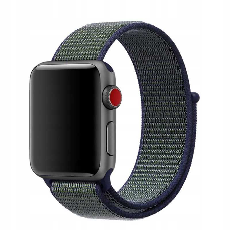 Spacecase Nylon Strap AW 42/44/45 navyblue/green