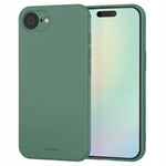 Spacecase Silicone Case iPhone 16E / 17E dark green