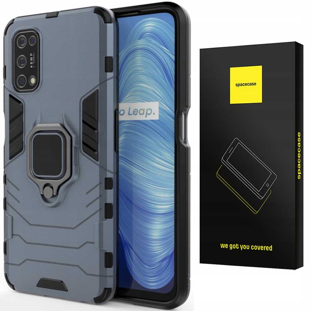 Spacecase X-Ring Realme 7 5G niebieski