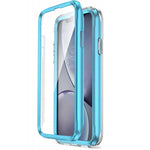 Spacecase Marble 360 iPhone Xr niebieski