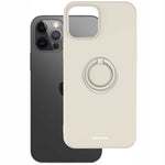 Spacecase Silicone Ring iPhone 12 Pro Max bone