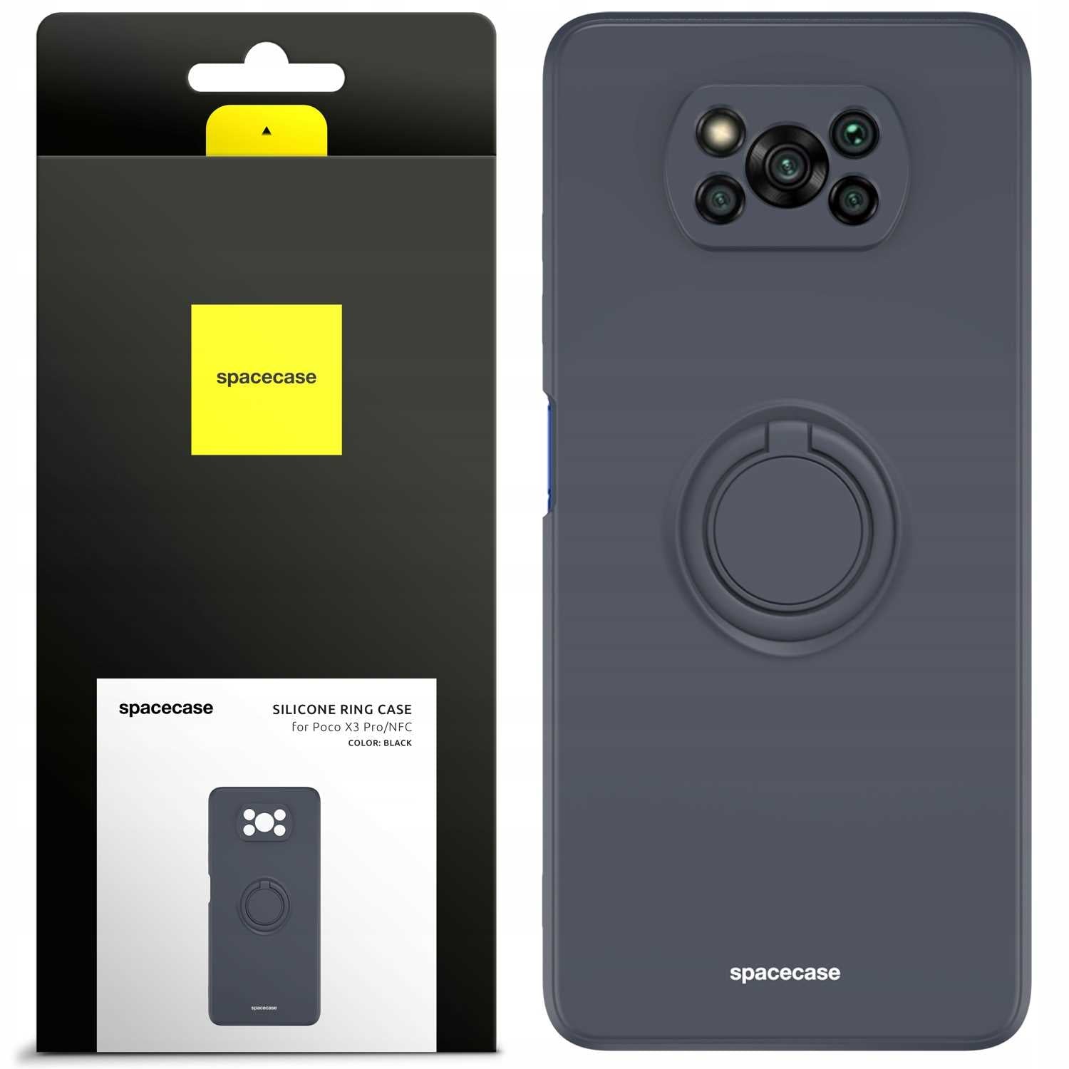 Spacecase Silicone Ring Poco X3 Pro/NFC black