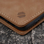 Spacecase Wallet Galaxy S22+ light brown