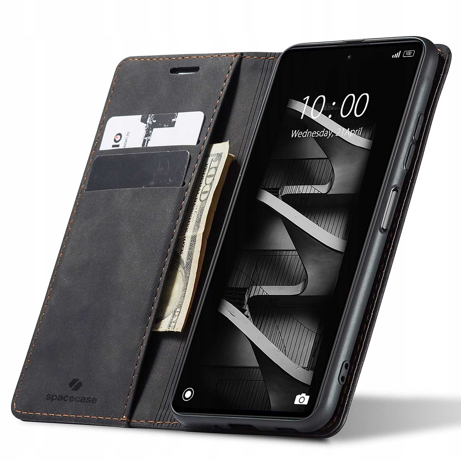 Spacecase Wallet Poco X5 Pro/Note 12 Pro black