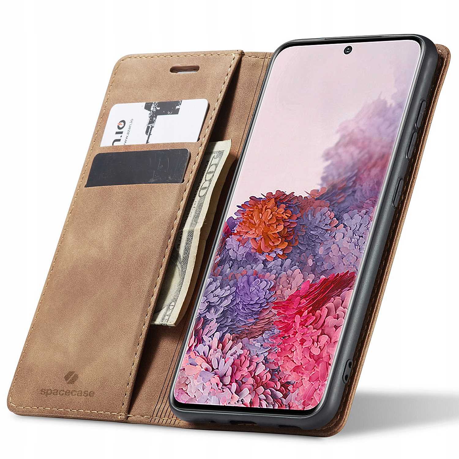 Spacecase Wallet Galaxy S20 Ultra light brown