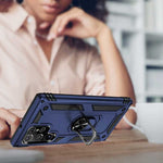 Spacecase Ring NX Galaxy S22 Ultra niebieski