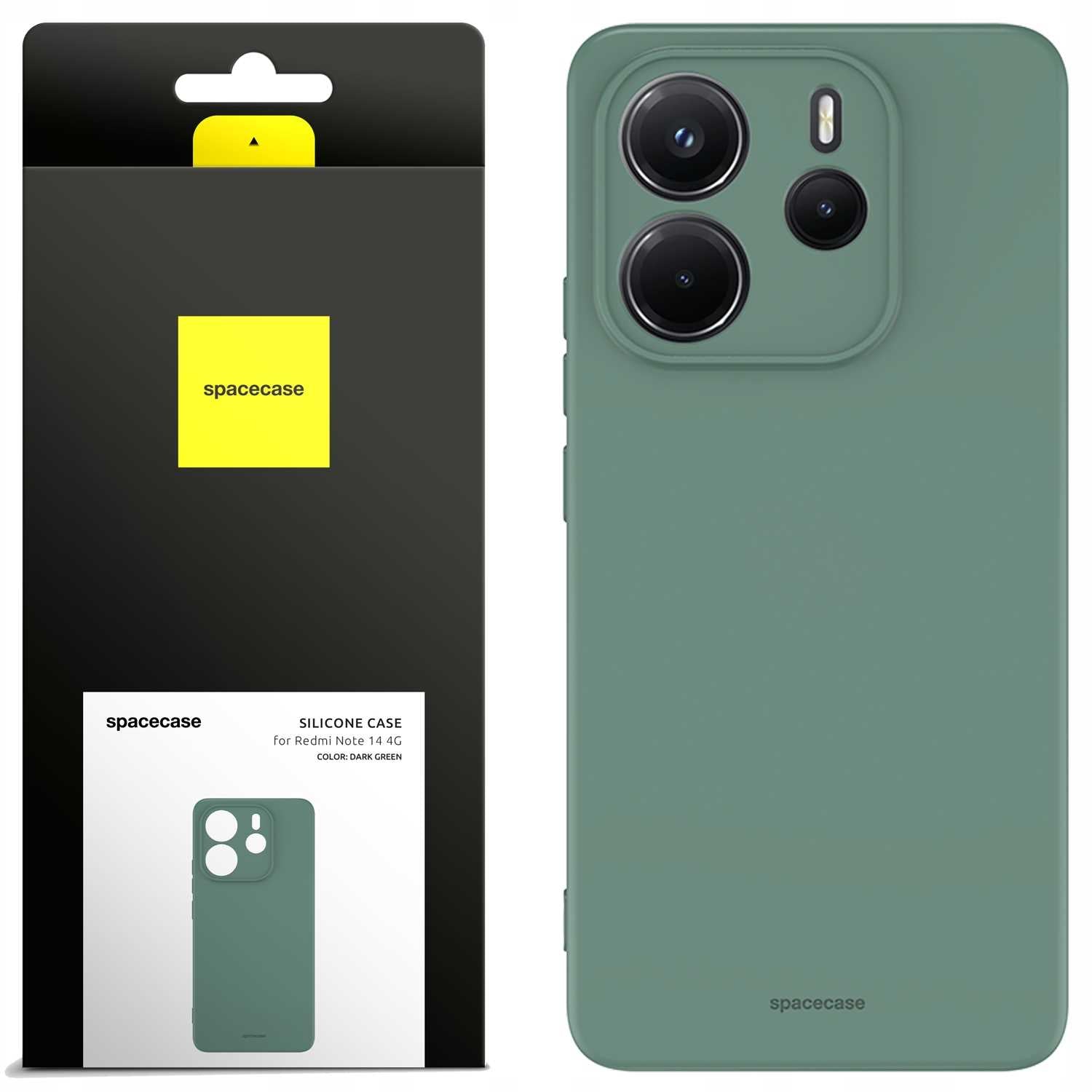 Spacecase Silicone Case 3.0 Redmi Note 14 5G dark green
