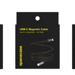 Spacecase USB-C to USB-C Magnetic Cable 1M 100W CL06 black