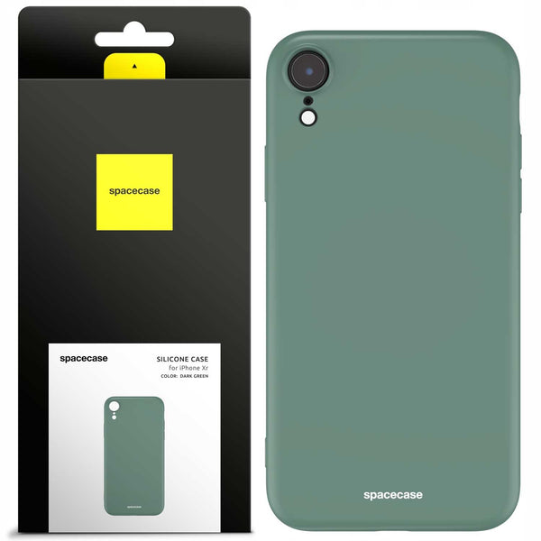 Spacecase Silicone Case iPhone Xr dark green