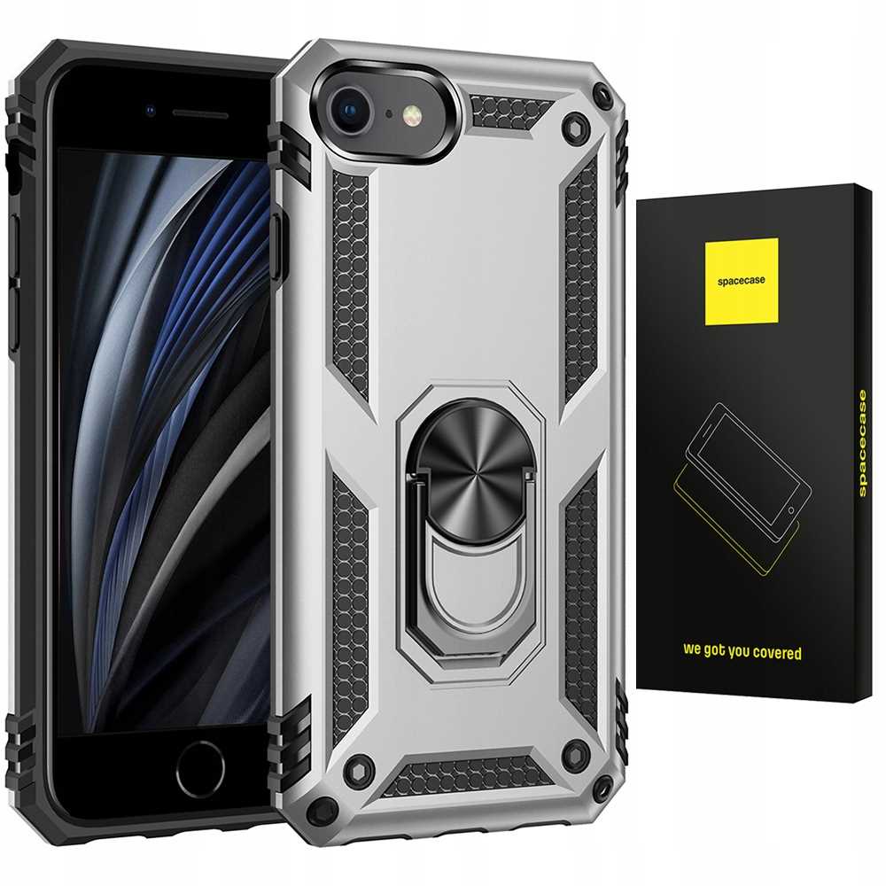 Spacecase Ring NX iPhone 6/7/8/SE srebrny