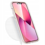 Spacecase Marble 360 iPhone 13 Pro biały/różowy