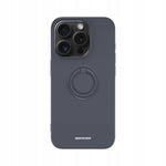 Spacecase Silicone Ring iPhone 15 Pro black