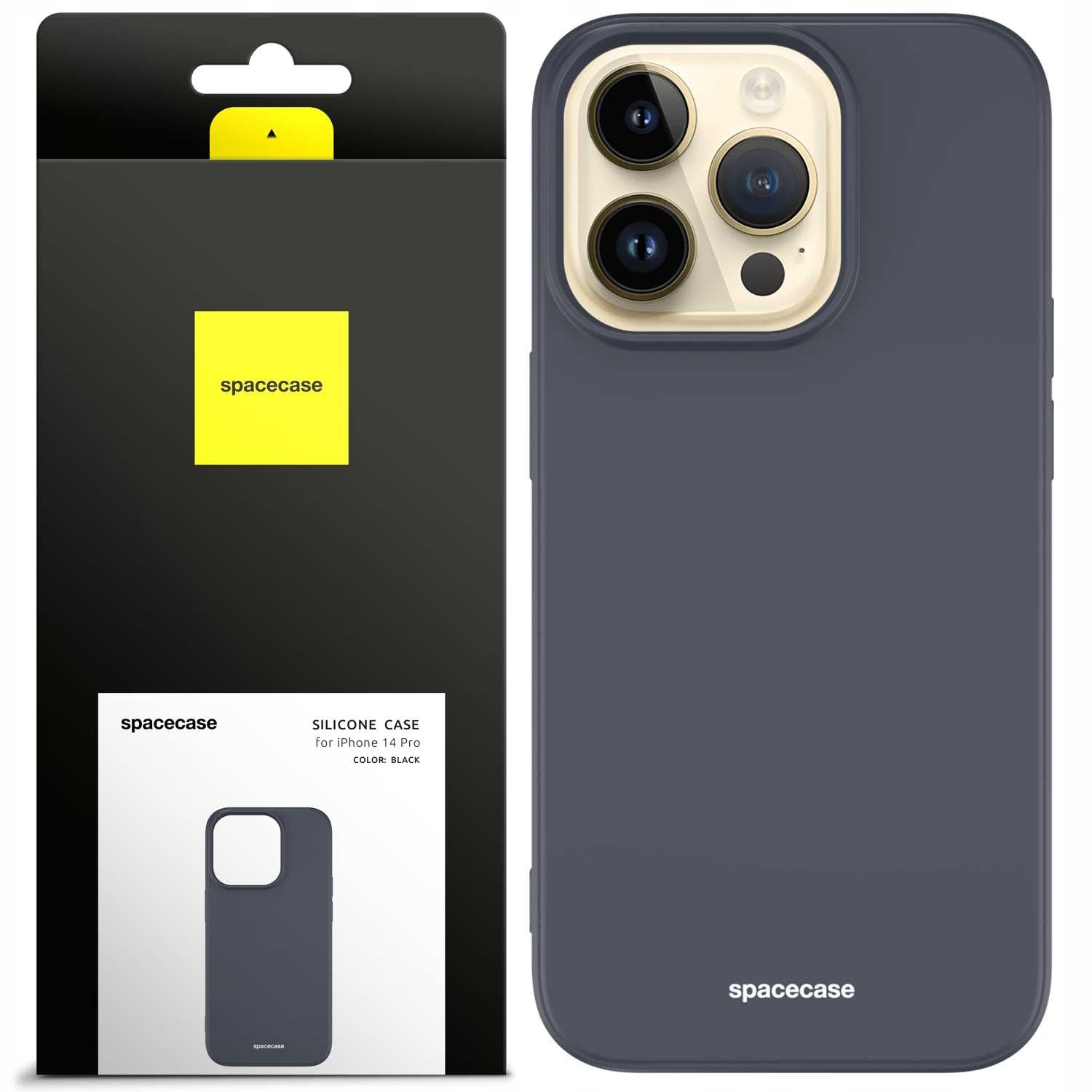 Spacecase Silicone Case iPhone 14 Pro Max black
