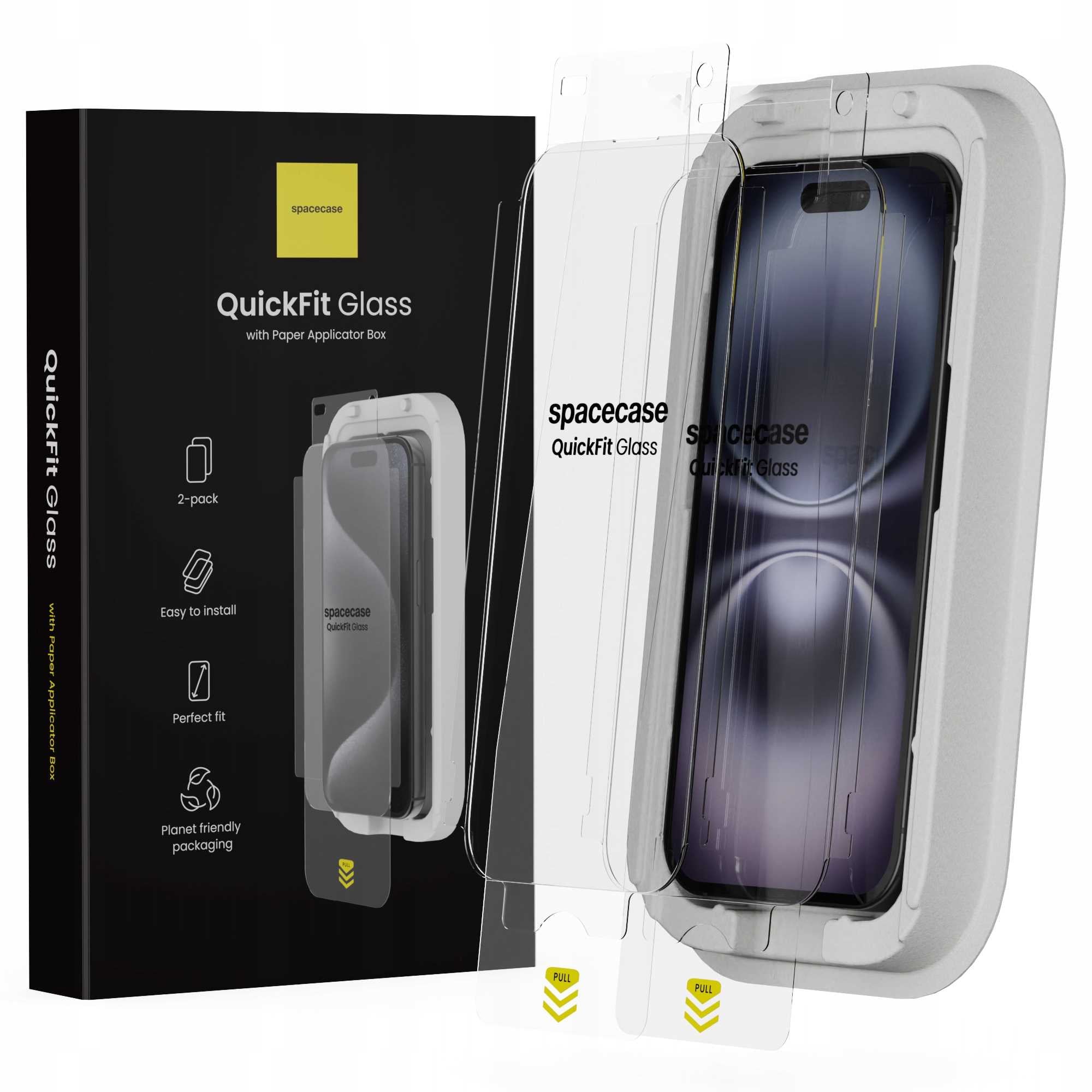 Spacecase QuickFit Glass iPhone 15 / 16