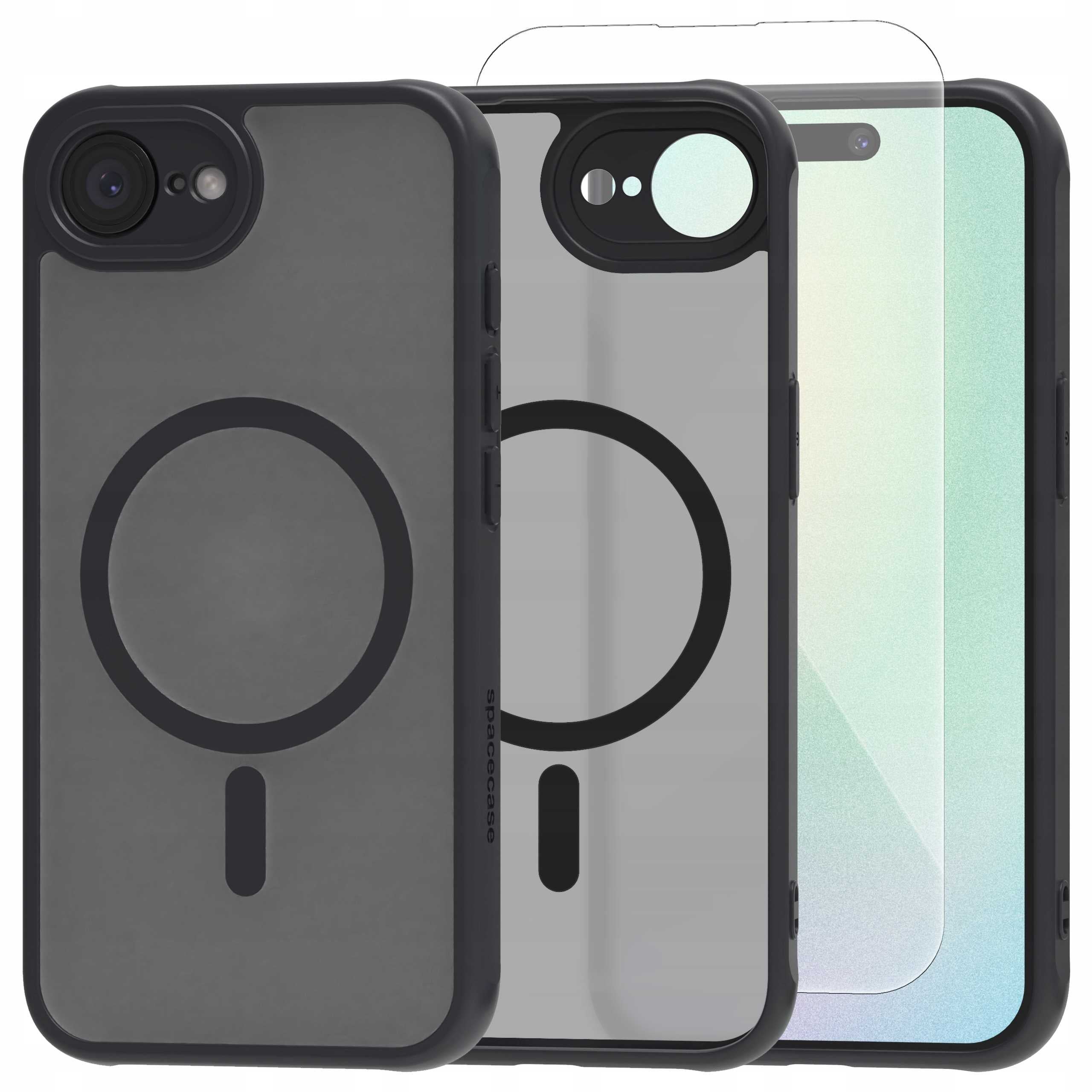 Spacecase Hybrid Mag iPhone 16E / 17E black