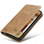 Spacecase Wallet iPhone 14 Plus light brown