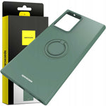 Spacecase Silicone Ring Galaxy Note 20 Ultra dark green