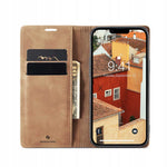 Spacecase Wallet iPhone 13 / 14 light brown