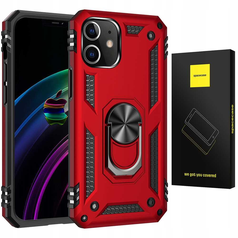 Spacecase Ring NX iPhone 12/12 Pro czerwony