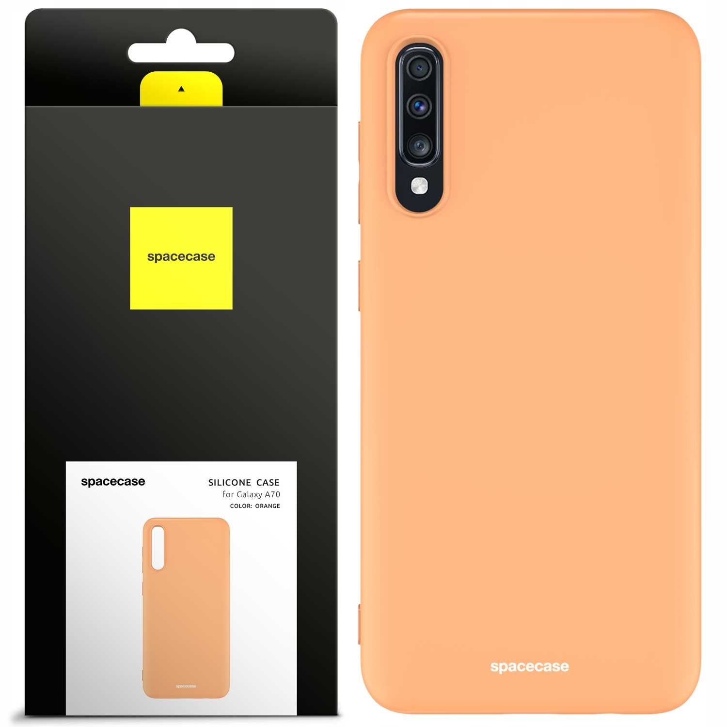 Spacecase Silicone Case Galaxy A70 orange