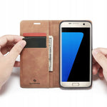 Spacecase Wallet Galaxy S7 Edge light brown