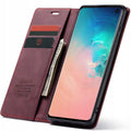 Spacecase Wallet Galaxy S10e wiśniowy