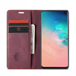 Spacecase Wallet Galaxy S10e wiśniowy