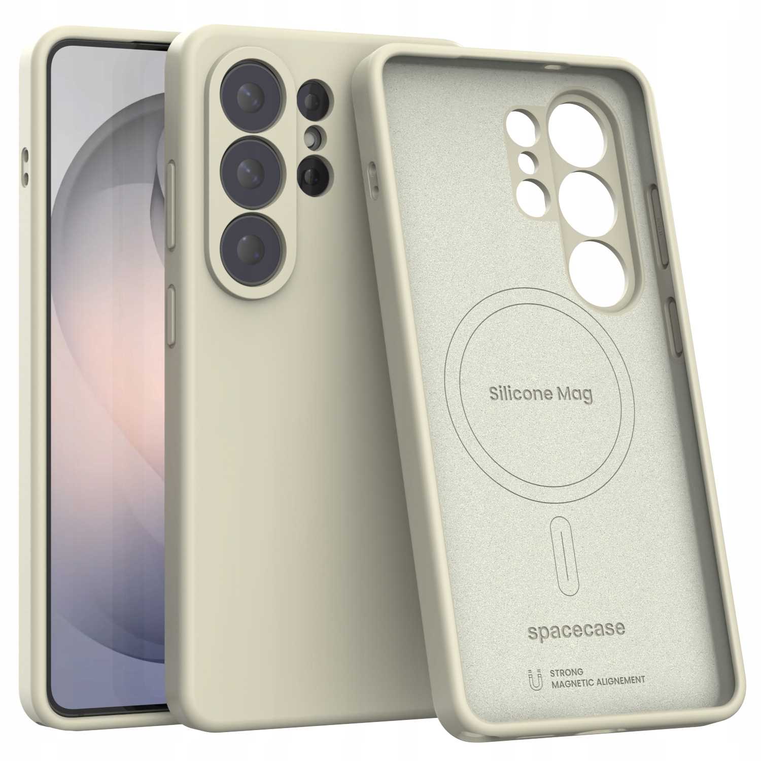 Spacecase Silicone Mag Galaxy S26 Ultra beige