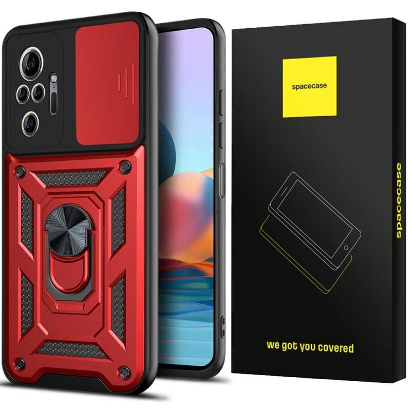 Spacecase Camring Redmi Note 10 Pro red