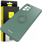 Spacecase Silicone Ring Galaxy A53 5G dark green