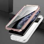 Spacecase Marble 360 iPhone 11 pro biały/różowy
