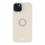Spacecase Silicone Ring iPhone 15 Plus bone