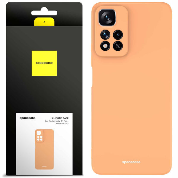 Spacecase Silicone Case Redmi Note 11 Pro+ orange