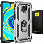 Spacecase Ring NX Redmi Note 9S/9 Pro srebrny