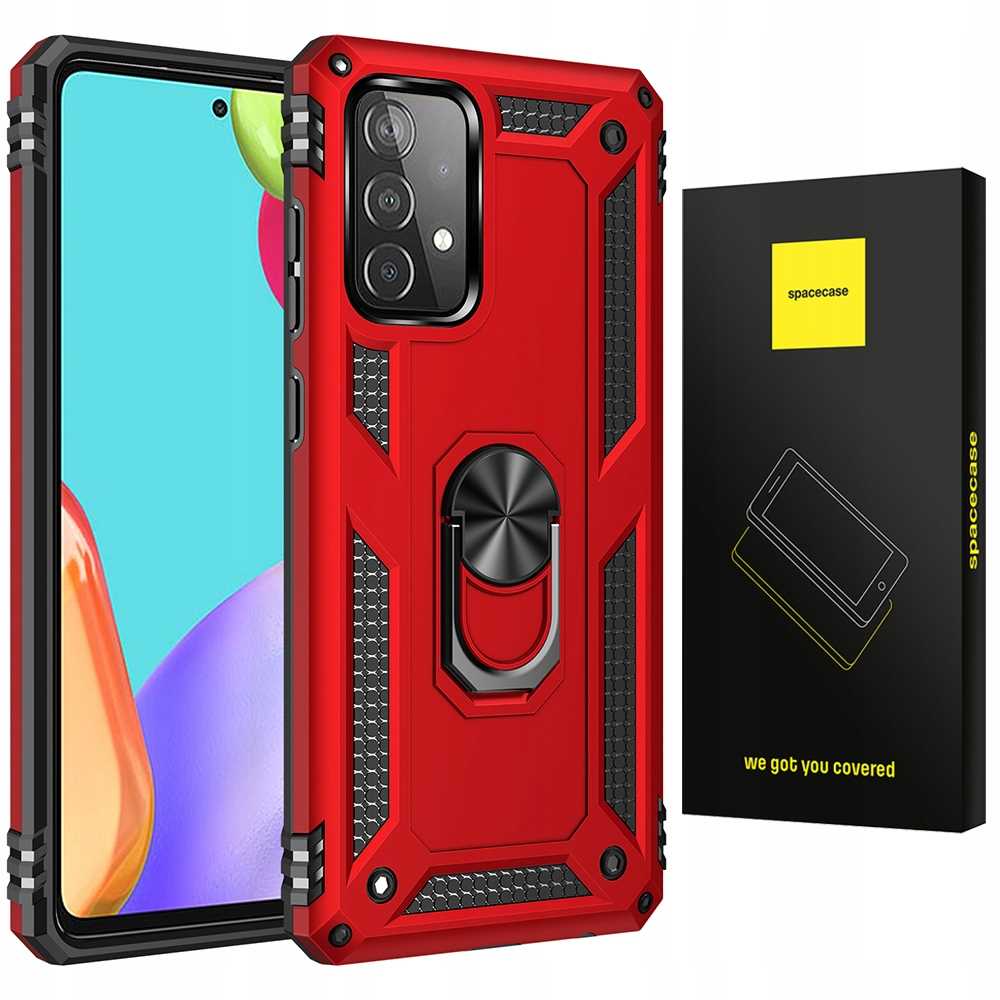 Spacecase Ring NX Galaxy A52 5G czerwony