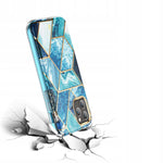 Spacecase Marble 360 iPhone 11 pro niebieski