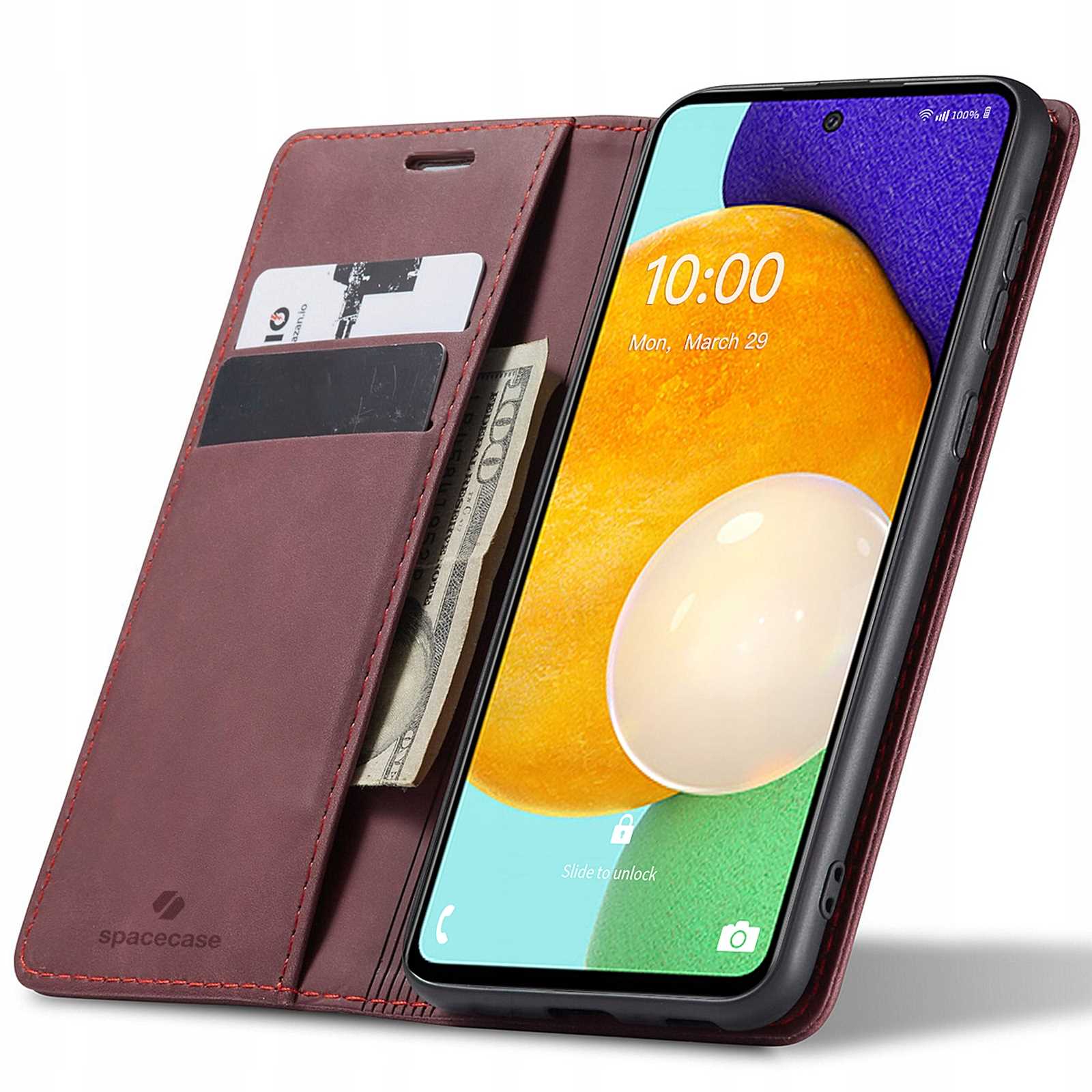 Spacecase Wallet Galaxy A53 red