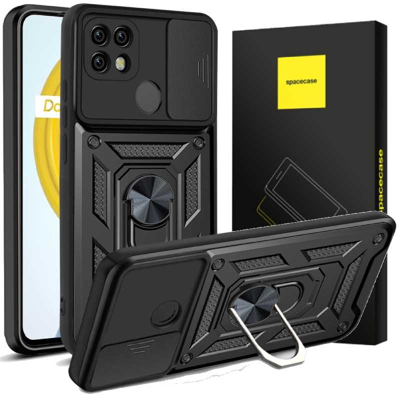 Spacecase Camring Realme C21 black