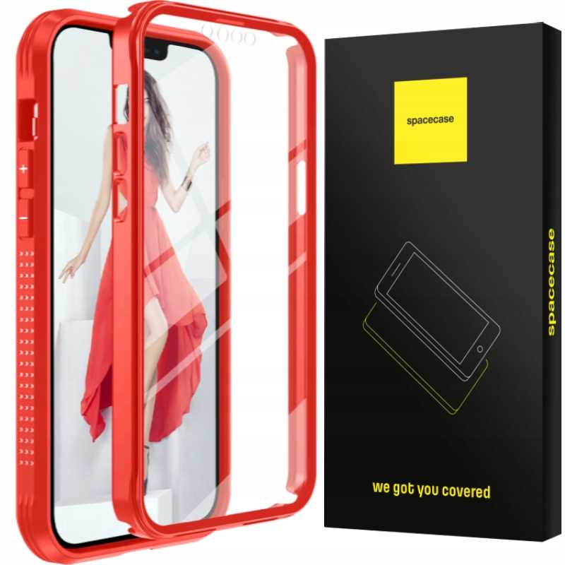 Spacecase Guardian 360 iPhone 13 Pro Max czerwony