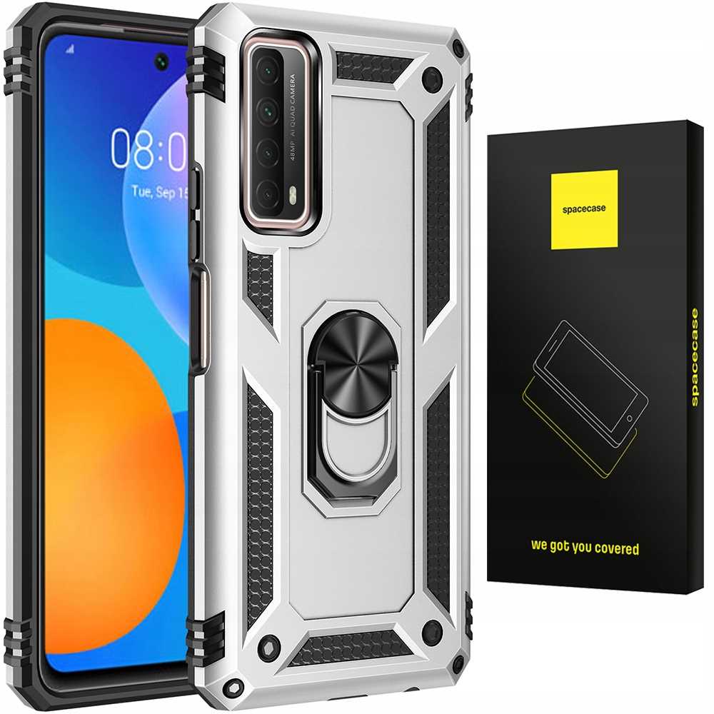 Spacecase Ring NX Huawei P Smart 2021 srebrny