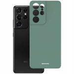 Spacecase Silicone Case Galaxy S21 Ultra dark green