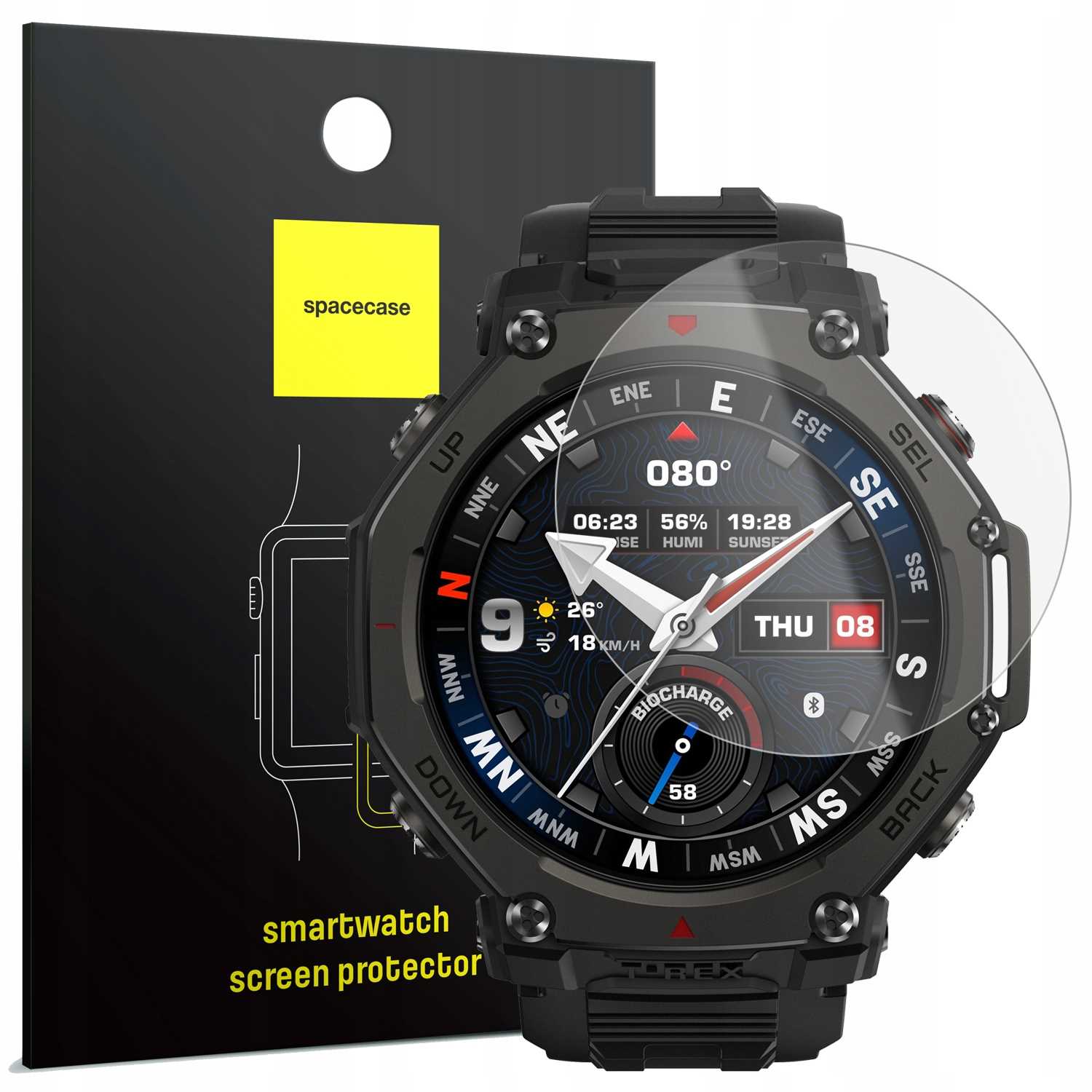 Spacecase SW Glass 2.5D Amazfit T-Rex 3 Pro