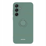Spacecase Silicone Ring Galaxy A35 5G dark green