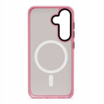 Spacecase Hybrid Fusion Mag Galaxy S25 pink