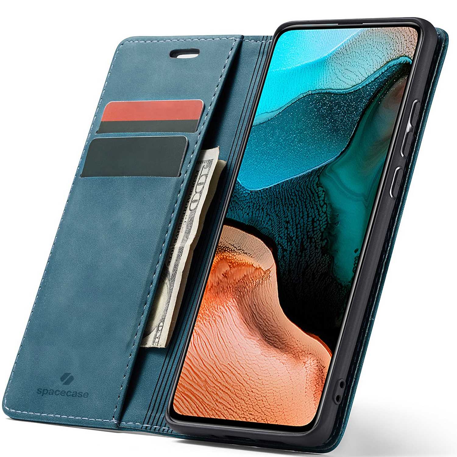 Spacecase Wallet Poco F2 Pro blue