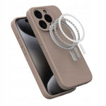 Spacecase Silicone Mag iPhone 15 Pro brown