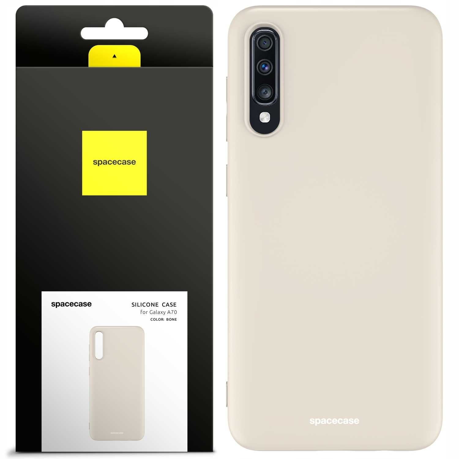 Spacecase Silicone Case Galaxy A70 bone