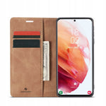 Spacecase Wallet Galaxy S21+ light brown
