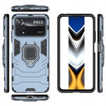 Spacecase X-Ring Poco X4 Pro 5G niebieski